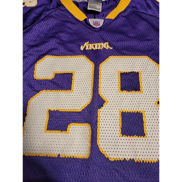 Reebok Adrian Peterson Minnesota Vikings NFL Football Jersey Youth XL 18-20 Boy - Picture 7 of 10